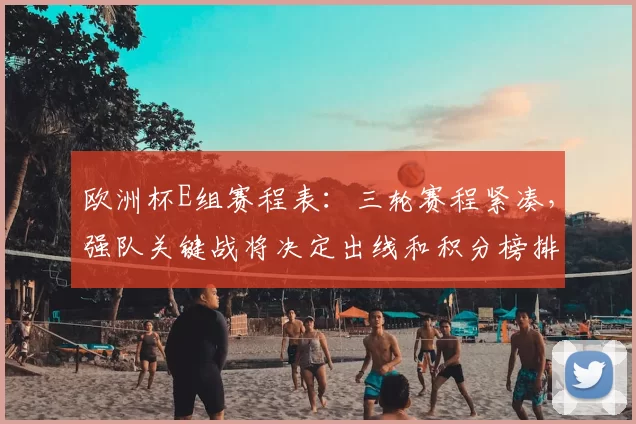 欧洲杯E组赛程表:三轮赛程紧凑,强队关键战将决定出线和积分榜排名